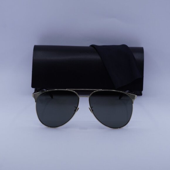 Saint Laurent SL279 005 Aviator Sunglasses - Gold/Grey - Picture 5 of 9